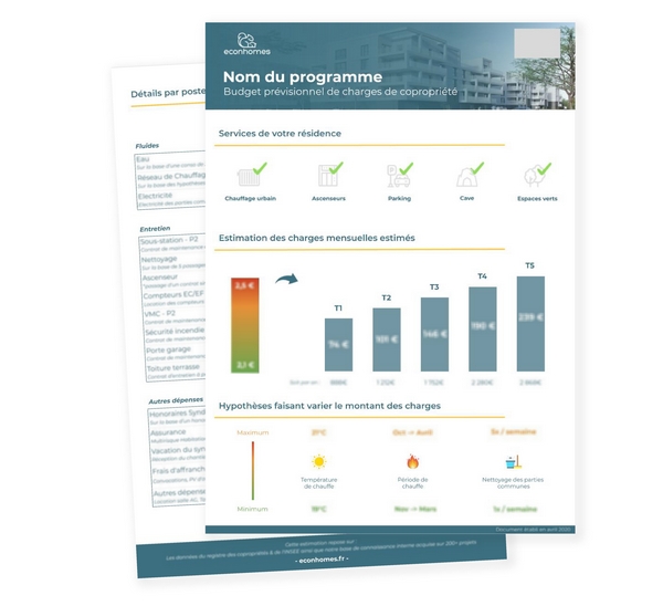 budget-previsionnel-charges-promoteur-immobilier Budget prévisionnel de charges de copropriété programme immeubles neufs